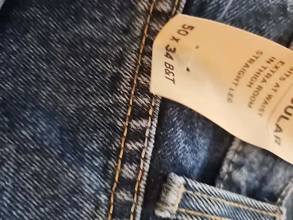 Levis 505 Jeans Men's 50x34 Regular Straight Leg NWT Denim Stretch L100 New